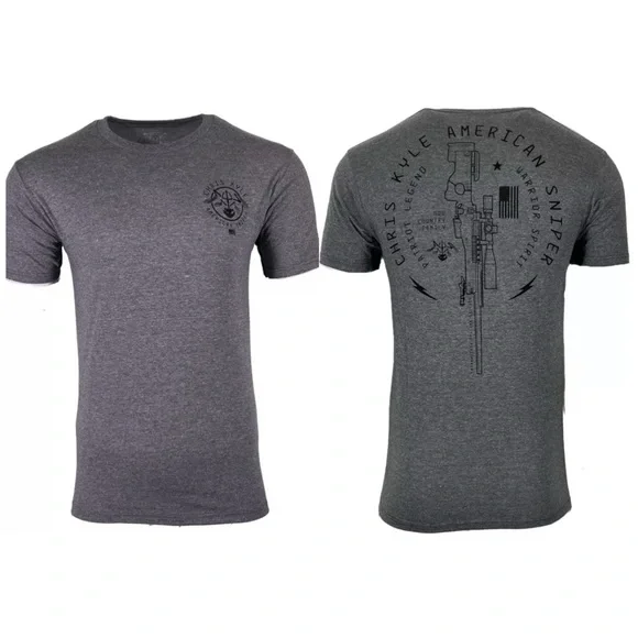 Howitzer Style Men's T-shirt CHRIS KYLE SPIRT Military Grunt Patriot - Picture 2 of 7